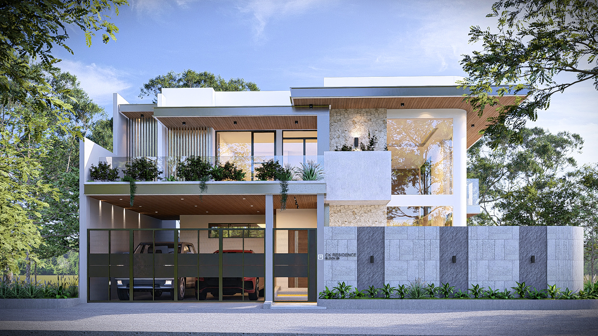 Construction project showcase